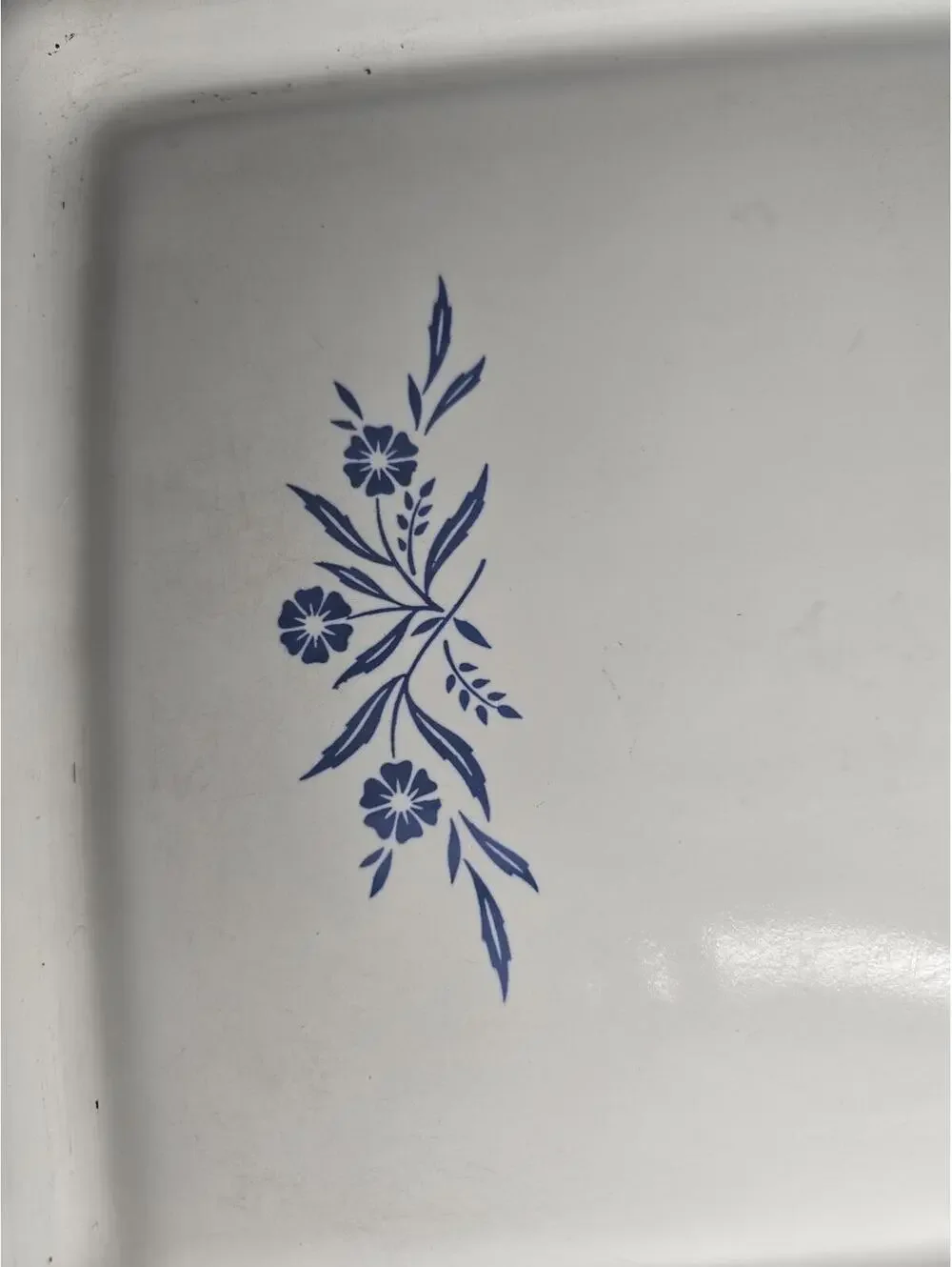 Vintage Corning Ware Blue Cornflower USA - Bake, Broil, Serving Tray 16
